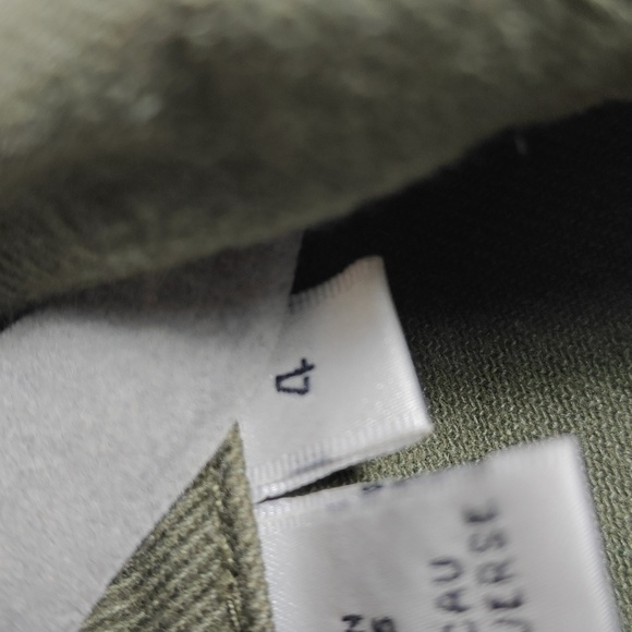 NEWPORT NEWS JEANOLOGY COLLECTION Olive Green Jean Jacket Size 4 - Picture 5 of 16